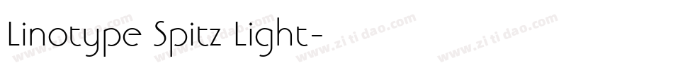 Linotype Spitz Light字体转换